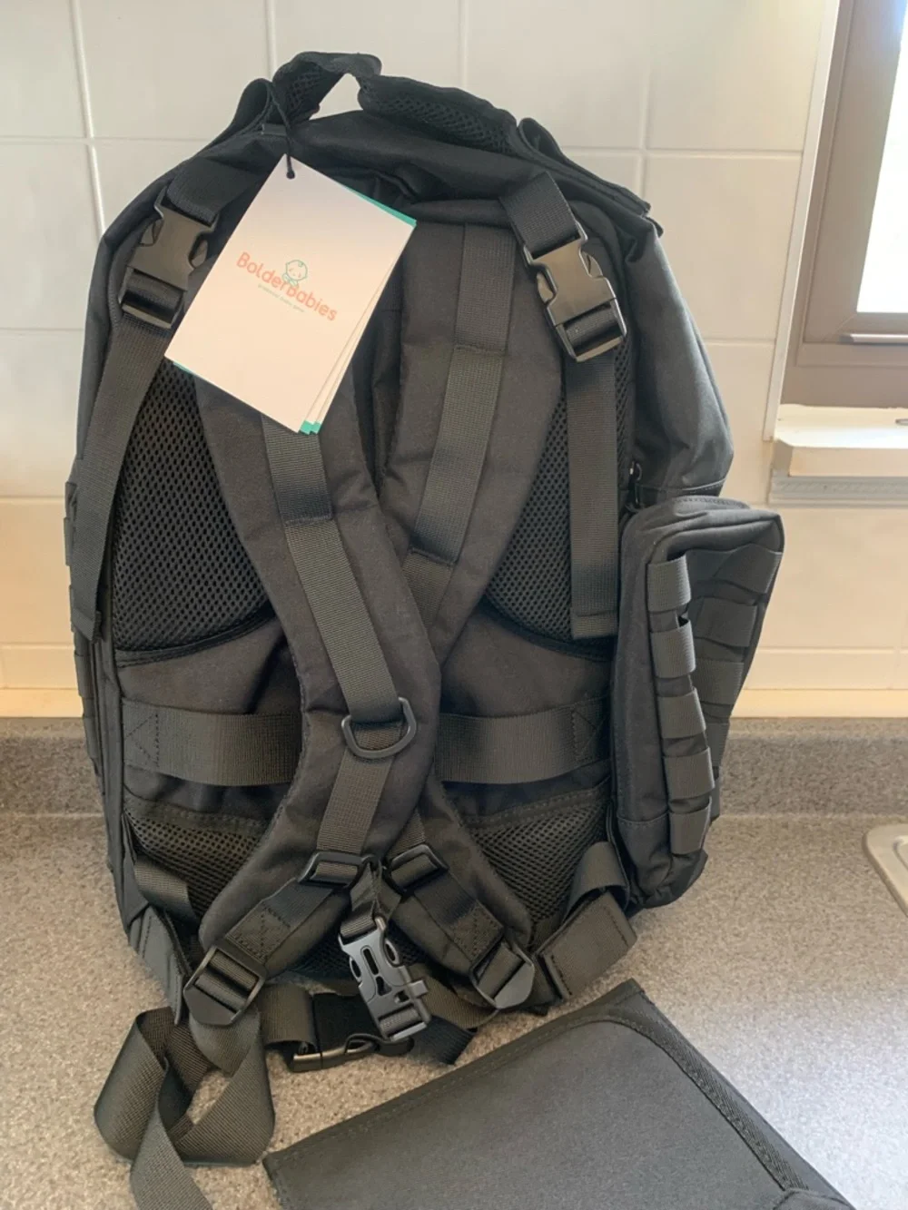 New With Tags Bolder Baby tactical Military Style Backpack Diaper Bag Dads Moms